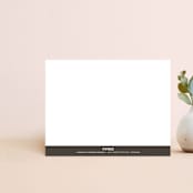"Modern Bolded" - Personalized Stationery in Graphite by Poised Avenue - Back of Card