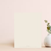 "Subtle Bookmark" - Personalized Stationery in Ivory by Poised Avenue - Back of Card