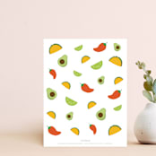 "Taco Baby Thank You" - Personalized Stationery in Fiesta by Jennifer Lew - Back of Card