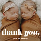 "Oh Baby Baby - Portrait" - Personalized Stationery in Cloud by Alexandra Cohn - Close-Up