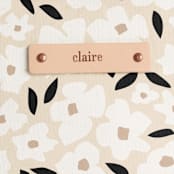 "Primavera" - Carry-All Slouch Tote in Daisy by Iveta Angelova - Tag Detail