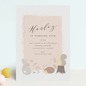 "rinaldini" - Children's Birthday Party Invitations in Blush by chocomocacino - Front