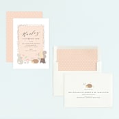 "rinaldini" - Children's Birthday Party Invitations in Blush by chocomocacino - Assembled