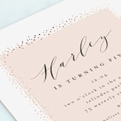 "rinaldini" - Children's Birthday Party Invitations in Blush by chocomocacino - Close-Up