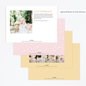 "glittery hooray" - Children's Birthday Party Invitations in Doll by Creo Study - Back of Card Options