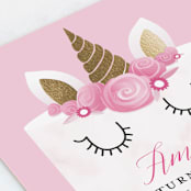 "Unicorn Cake" - Children's Birthday Party Invitations in Candy by Katie Zimpel - Close-Up
