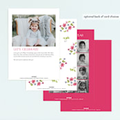 "Simply Sweet One" - Children's Birthday Party Invitations in Gold by JeAnna Casper - Back of Card Options