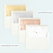 "pixie" - Children's Birthday Party Invitations in Gold by Angela Garrick - Envelope Liner Options