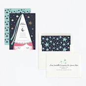 "Principessa" - Children's Birthday Party Invitations in Blackberry by peetie design - Assembled