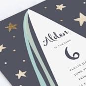 "Principessa" - Children's Birthday Party Invitations in Blackberry by peetie design - Close-Up