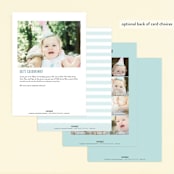 "Magical Pegasus" - Children's Birthday Party Invitations in Azure by peetie design - Back of Card Options