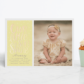 "Little Sunshine" - Children's Birthday Party Invitations in Daffodil by Karidy Walker - Front