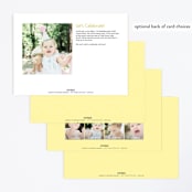"Little Sunshine" - Children's Birthday Party Invitations in Daffodil by Karidy Walker - Back of Card Options