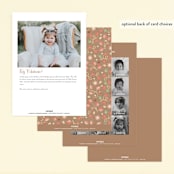 "Little Pumpkin" - Children's Birthday Party Invitations in Kraft by Paper Sun Studio - Back of Card Options