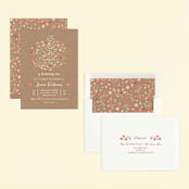 "Little Pumpkin" - Children's Birthday Party Invitations in Kraft by Paper Sun Studio - Assembled