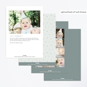 "Birthday Stars" - Children's Birthday Party Invitations in Sky by Lori Wemple - Back of Card Options