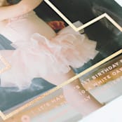 "Big Confetti 1" - Children's Birthday Party Invitations in Coral by fatfatin - Close-Up