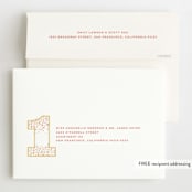"Big Confetti 1" - Children's Birthday Party Invitations in Coral by fatfatin - FREE Recipient Addressing