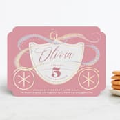"Shimmering Princess" - Children's Birthday Party Invitations in Candy by Rebecca Durflinger - Front