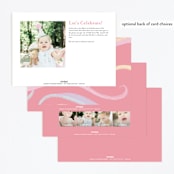 "Shimmering Princess" - Children's Birthday Party Invitations in Candy by Rebecca Durflinger - Back of Card Options