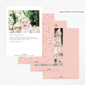 "Confetti Balloon" - Children's Birthday Party Invitations in Dusty Rose by Cass Loh - Back of Card Options