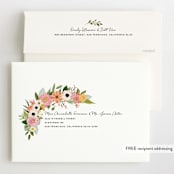 "Flower Crown Party" - Children's Birthday Party Invitations in Papaya by Susan Moyal - FREE Recipient Addressing