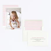 "Turning One" - Children's Birthday Party Invitations in Ebony by Kasia Labocki - Assembled