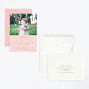 "Elegant First Birthday" - Children's Birthday Party Invitations in Blush by Brandy Folse - Assembled