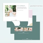"Golden One" - Children's Birthday Party Invitations in Sparkle by Christie Garcia - Back of Card Options