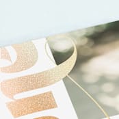 "Golden One" - Children's Birthday Party Invitations in Sparkle by Christie Garcia - Close-Up