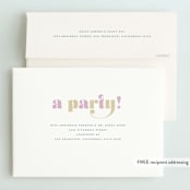 "Golden One" - Children's Birthday Party Invitations in Sparkle by Christie Garcia - FREE Recipient Addressing