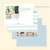 "Brushed Cake" - Children's Birthday Party Invitations in Sky by Oma N. Ramkhelawan - Back of Card Options