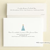 "Brushed Cake" - Children's Birthday Party Invitations in Sky by Oma N. Ramkhelawan - FREE Recipient Addressing