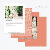 "Tea Party Cups" - Children's Birthday Party Invitations in Vanilla by Alethea and Ruth - Back of Card Options