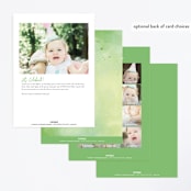 "fairy frame" - Children's Birthday Party Invitations in Mint by Anastasia Makarova - Back of Card Options