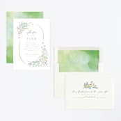 "fairy frame" - Children's Birthday Party Invitations in Mint by Anastasia Makarova - Assembled