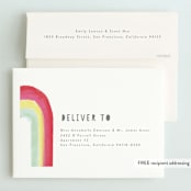 "Sparkling Rainbow" - Children's Birthday Party Invitations in Fruit Punch by Rebecca Durflinger - FREE Recipient Addressing