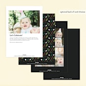 "Bonfire" - Children's Birthday Party Invitations in Onyx by Alethea and Ruth - Back of Card Options