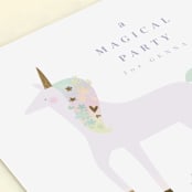 "magical" - Children's Birthday Party Invitations in Plum by Lori Wemple - Close-Up