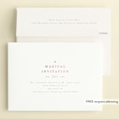 "magical" - Children's Birthday Party Invitations in Plum by Lori Wemple - FREE Recipient Addressing