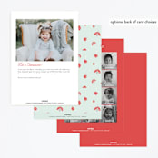 "Little Love Bug" - Children's Birthday Party Invitations in Ladybug by Gia Graham - Back of Card Options
