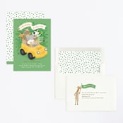 "birthday safari" - Children's Birthday Party Invitations in Grasshopper by Jennifer Wick - Assembled