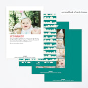 "Come Aboard" - Children's Birthday Party Invitations in Rust by Vera Lim - Back of Card Options
