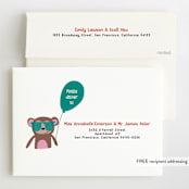 "Come Aboard" - Children's Birthday Party Invitations in Rust by Vera Lim - FREE Recipient Addressing