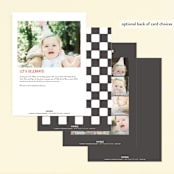 "Two Fast" - Children's Birthday Party Invitations in Racing Red by Jessie Steury - Back of Card Options