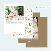 "Dino Zone" - Children's Birthday Party Invitations in Marshmallow by Everett Paper Goods - Back of Card Options