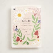 "Fairies" - Children's Birthday Party Invitations in Rose by Hudson meet Rose - Front