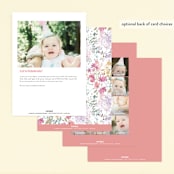 "Garden Party" - Children's Birthday Party Invitations in Confetti by Leah Bisch - Back of Card Options