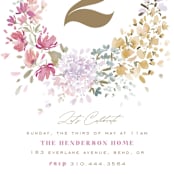 "Garden Party" - Children's Birthday Party Invitations in Confetti by Leah Bisch - Detail