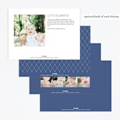 "Monaco" - Children's Birthday Party Invitations in Cherry by Jenna Holcomb - Back of Card Options